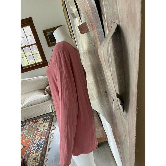 Asos Pink Square Neck Blouse Top Size 18 Long Sleeve - Picture 7 of 10